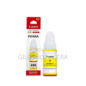 Canon Original Ink Cartridge Gi-490 Pgy Gi490pgy Yellow