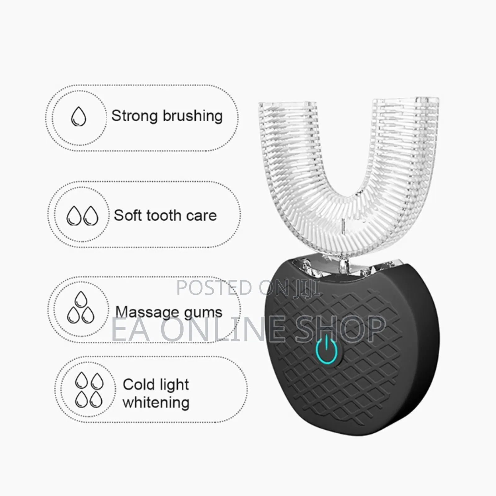 Rechargeable Automatic U Shape Cleaning Toothbrush for Adults and Kids