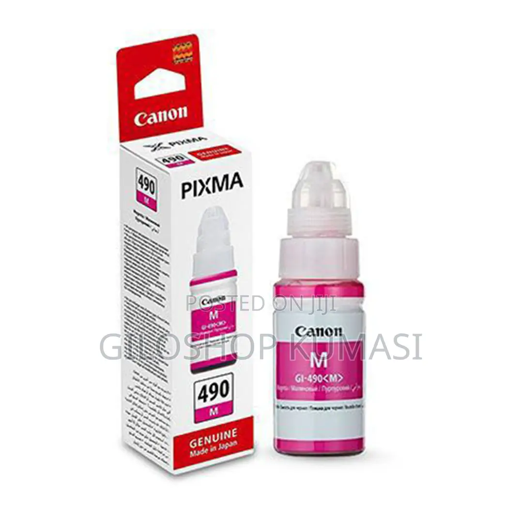 Canon Original Ink Cartridge Gi-490 Pgm Gi490pgm Magenta