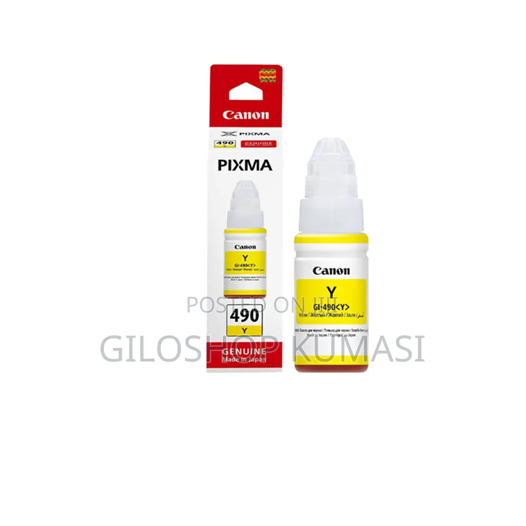 Canon Original Ink Cartridge Gi-490 Pgy Gi490pgy Yellow