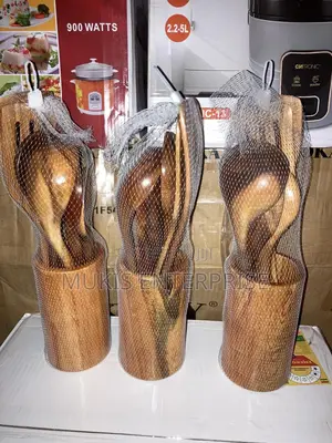 7pcs Polished Wooden Ladles Set