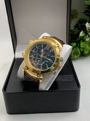 Bvlgari Leather Watch for Men