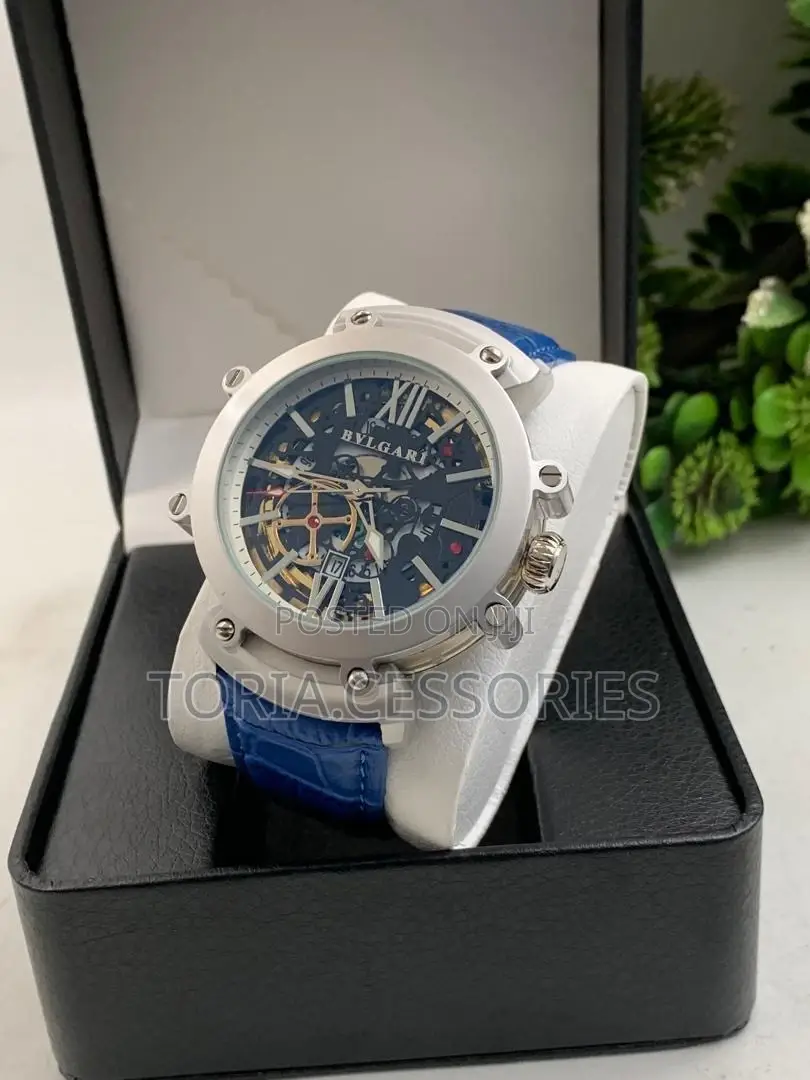 Bvlgari Leather Watch for Men