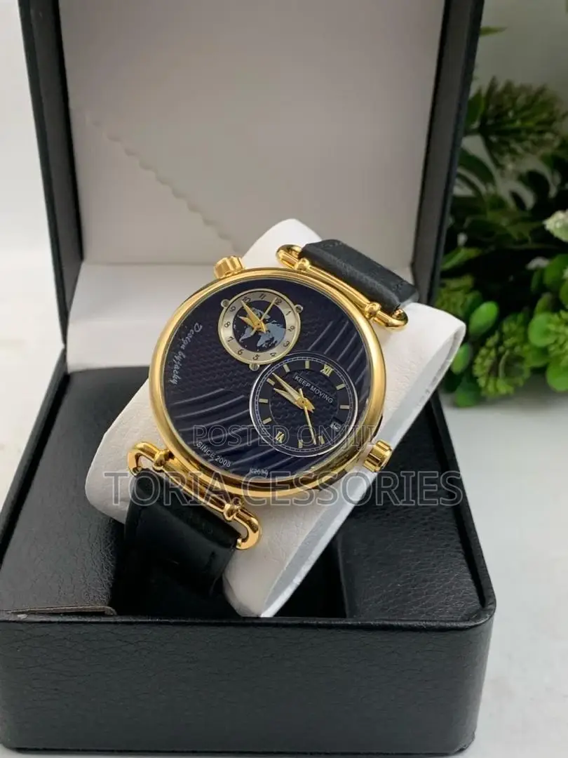 Keep Moving Leather Watch