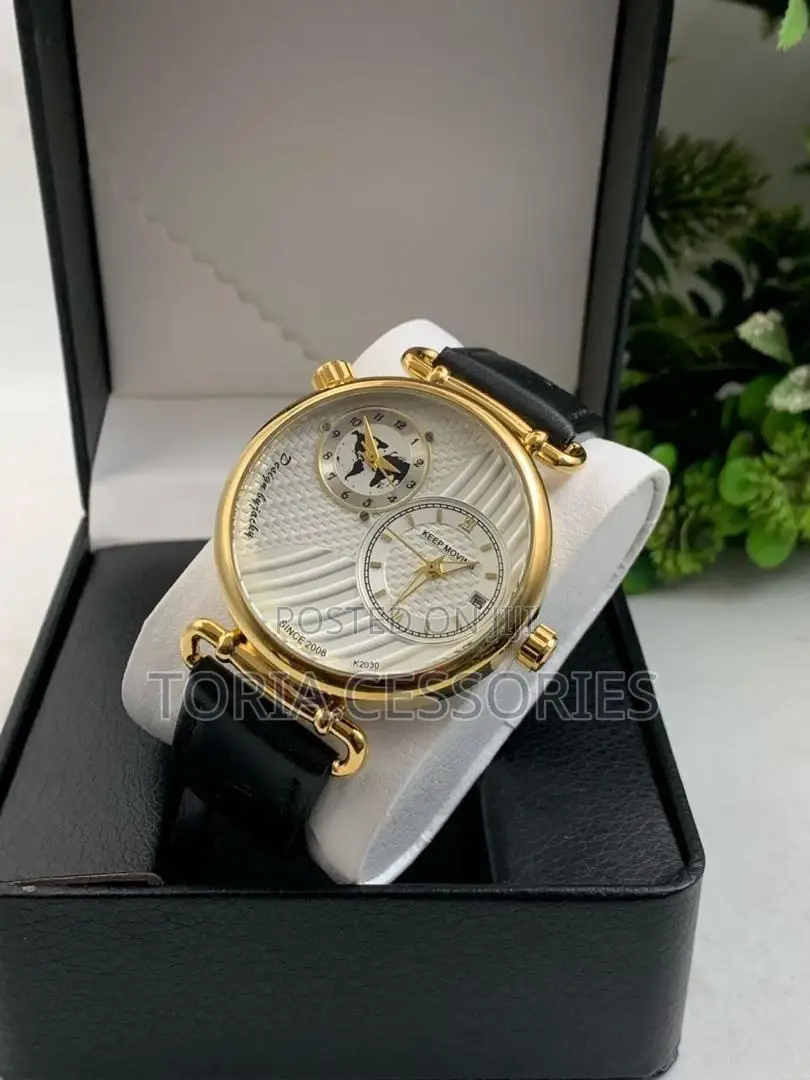 Keep Moving Leather Watch