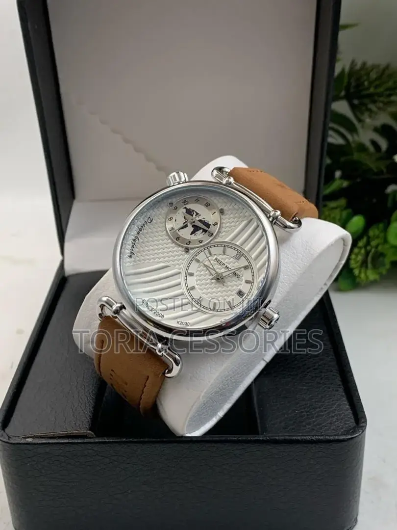 Keep Moving Leather Watch