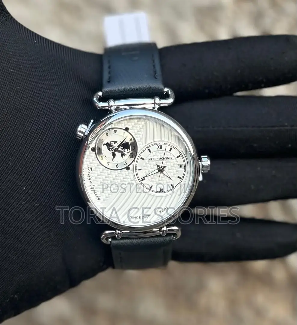 Keep Moving Leather Watch