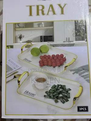 3pcs Plastic Serving Tray