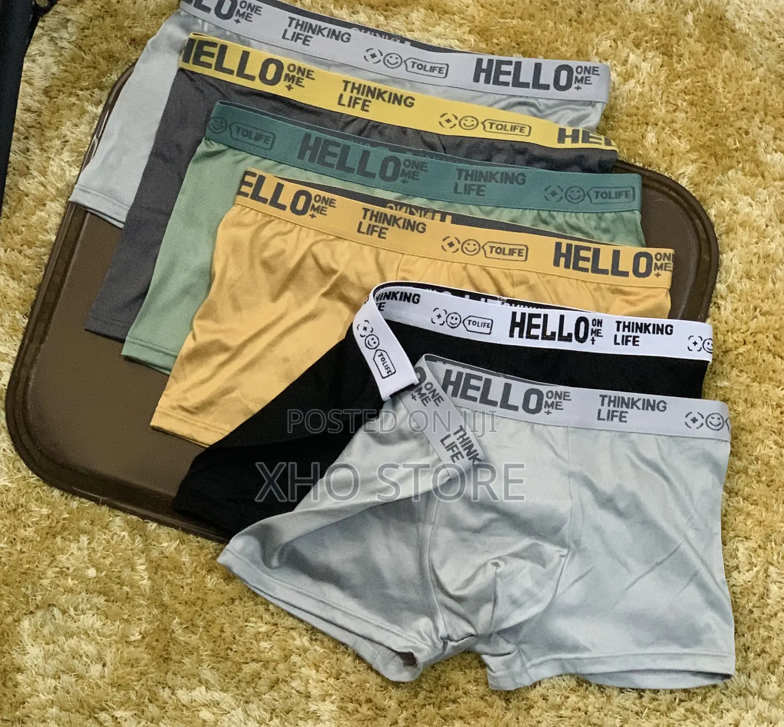 5 Boxer Shorts Men Flat-Cut - Fashionable Hello Boxers