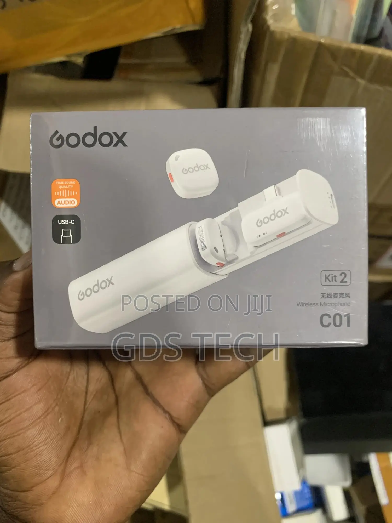 Godox C01 Wireless Microphone (Usb C)- White