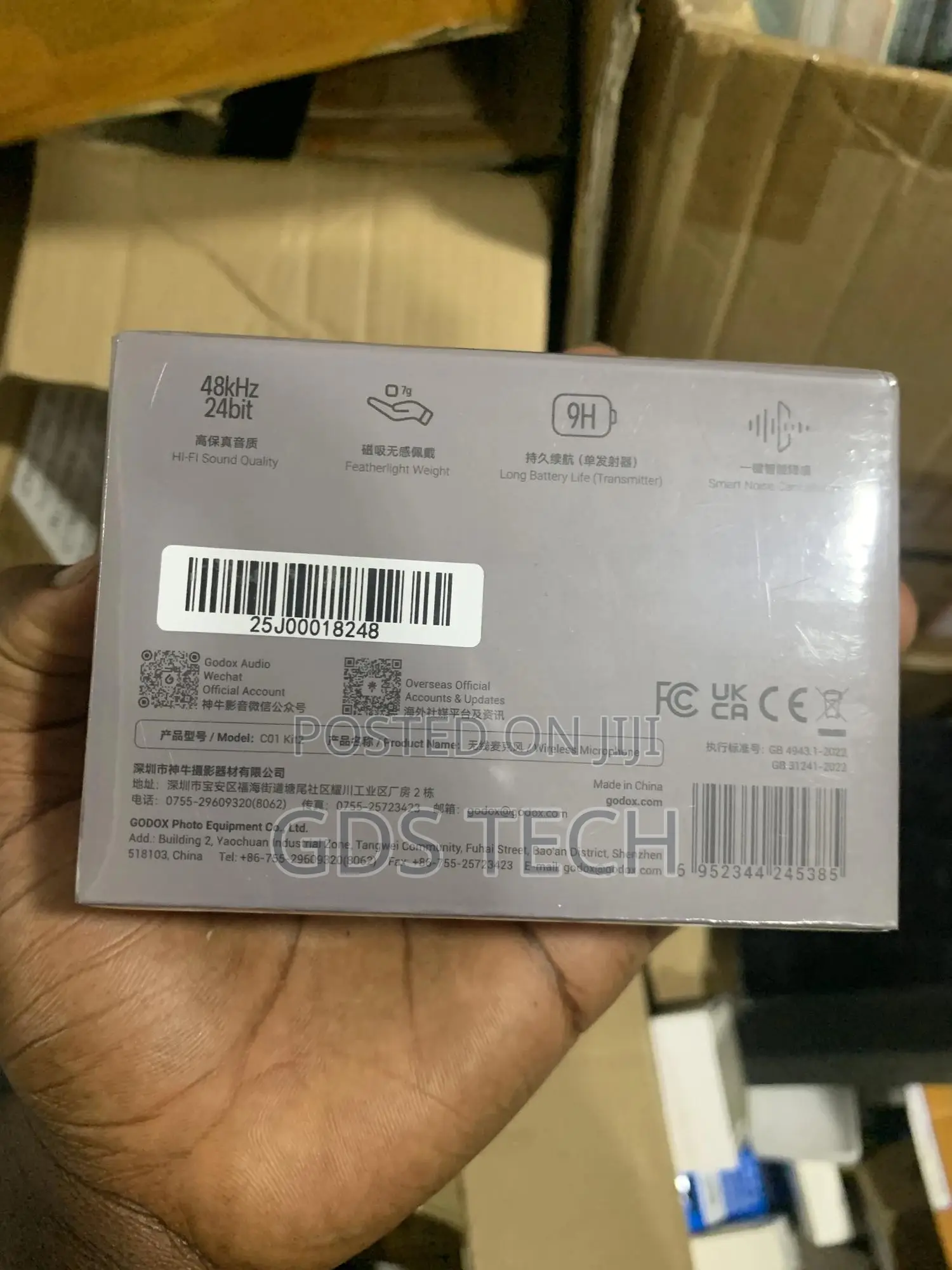 Godox C01 Wireless Microphone (Usb C)- White