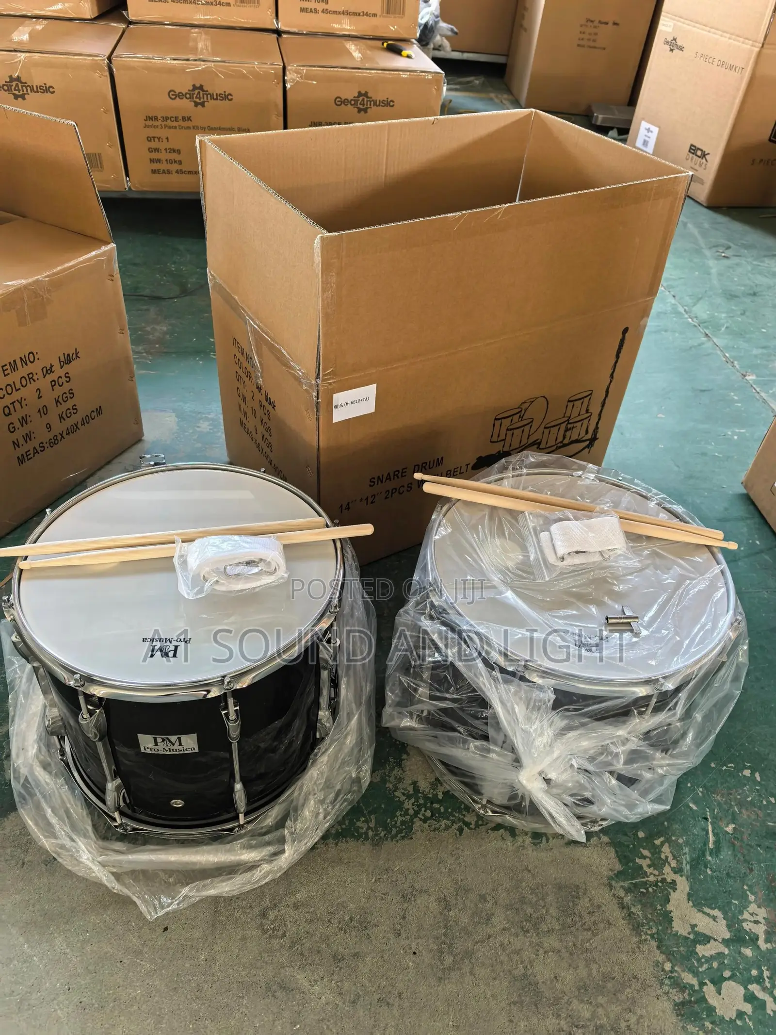 Pro-Musica 7pcs Marching Drum Set