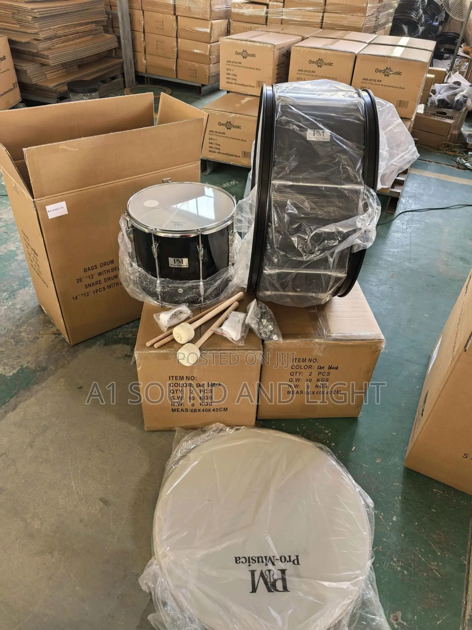 Pro-Musica 7pcs Marching Drum Set