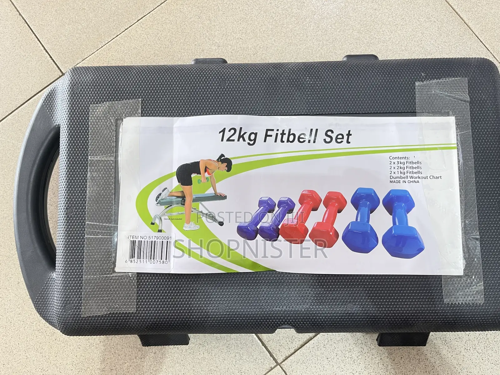 12kg Dumbells Fitness Kit