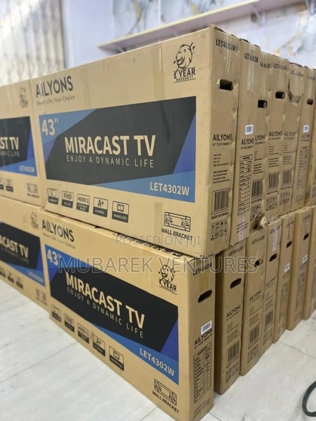 Ailyons 43 Digital Satellite Tv With Cast