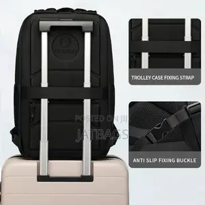 Sleek Grey Waterproof Anti-theft Laptop Backpack (Free Delivery)