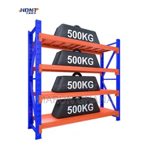 Capacity 500kg Warehouse Rack Blue Red