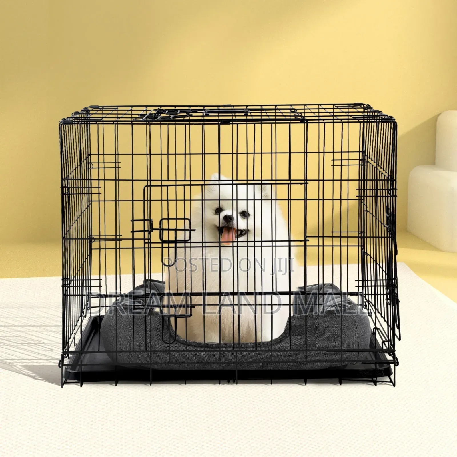 21 Inches Strong Metallic Dog Cage