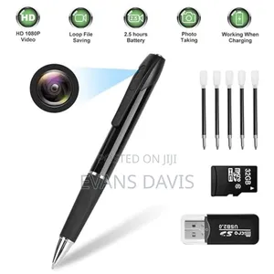 Pen Video and Audio Camera With 32gb Memory Card
