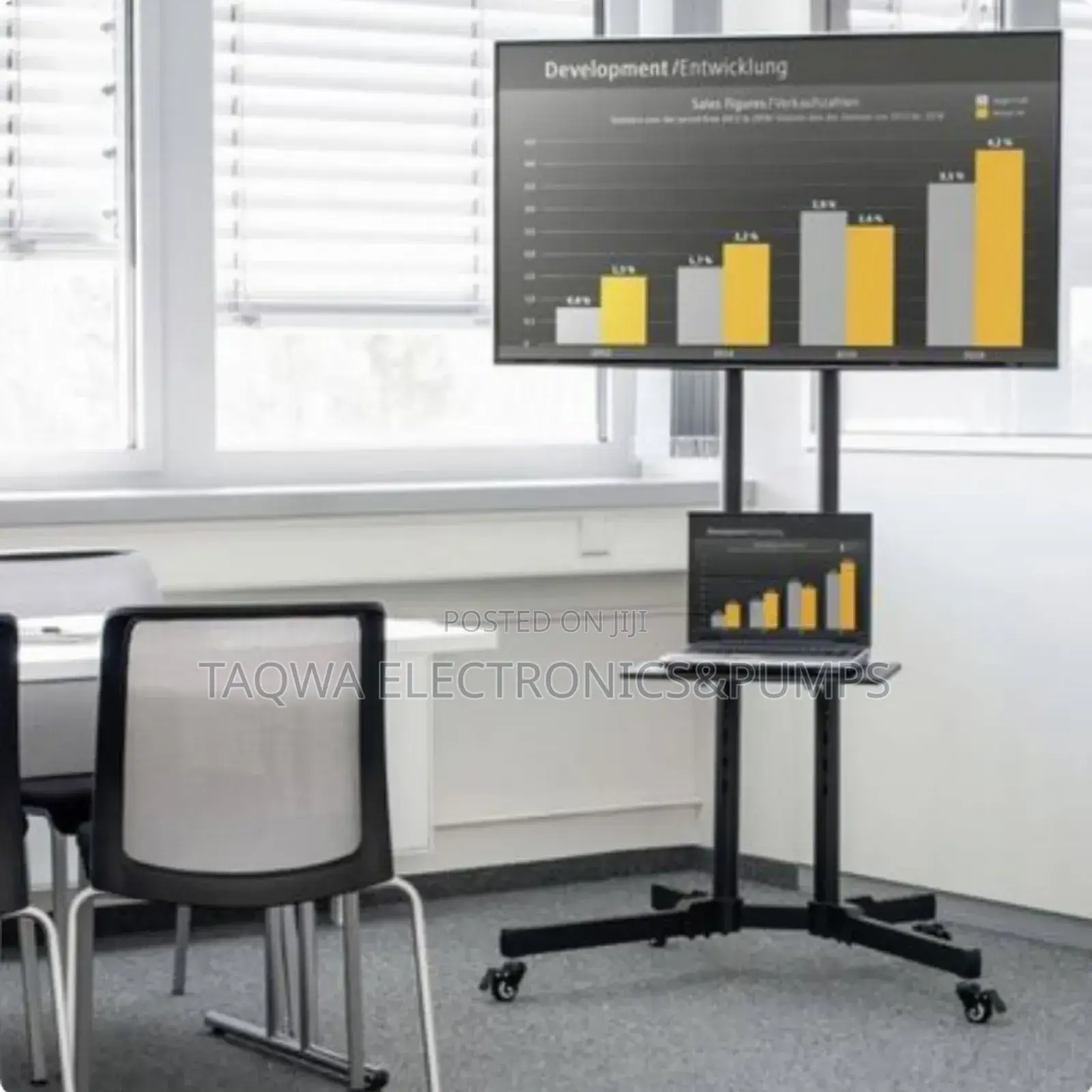 Extra Strong Mobile Tv Stand 32 To 70 Inches