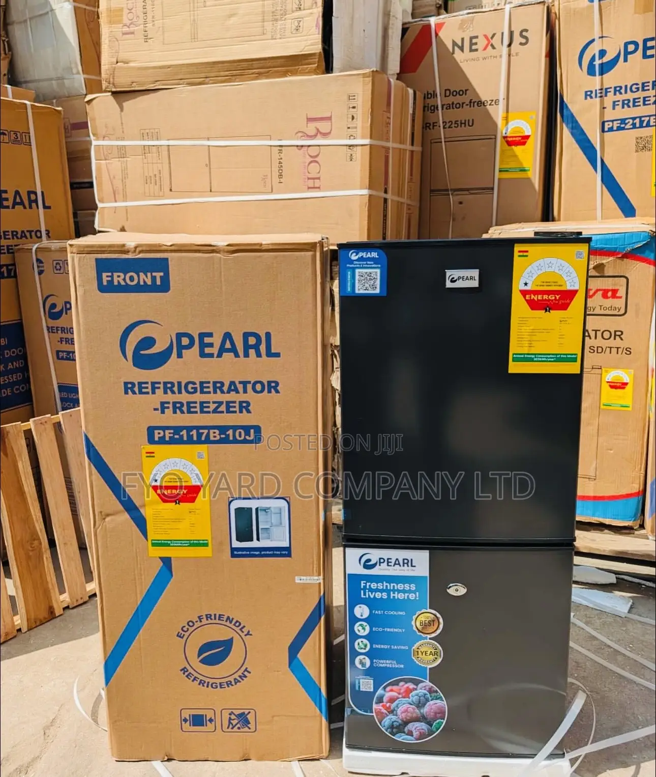 Premium Made Pearl Table Top Double Door Fridge
