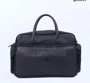 Black Leather Briefcase Bag