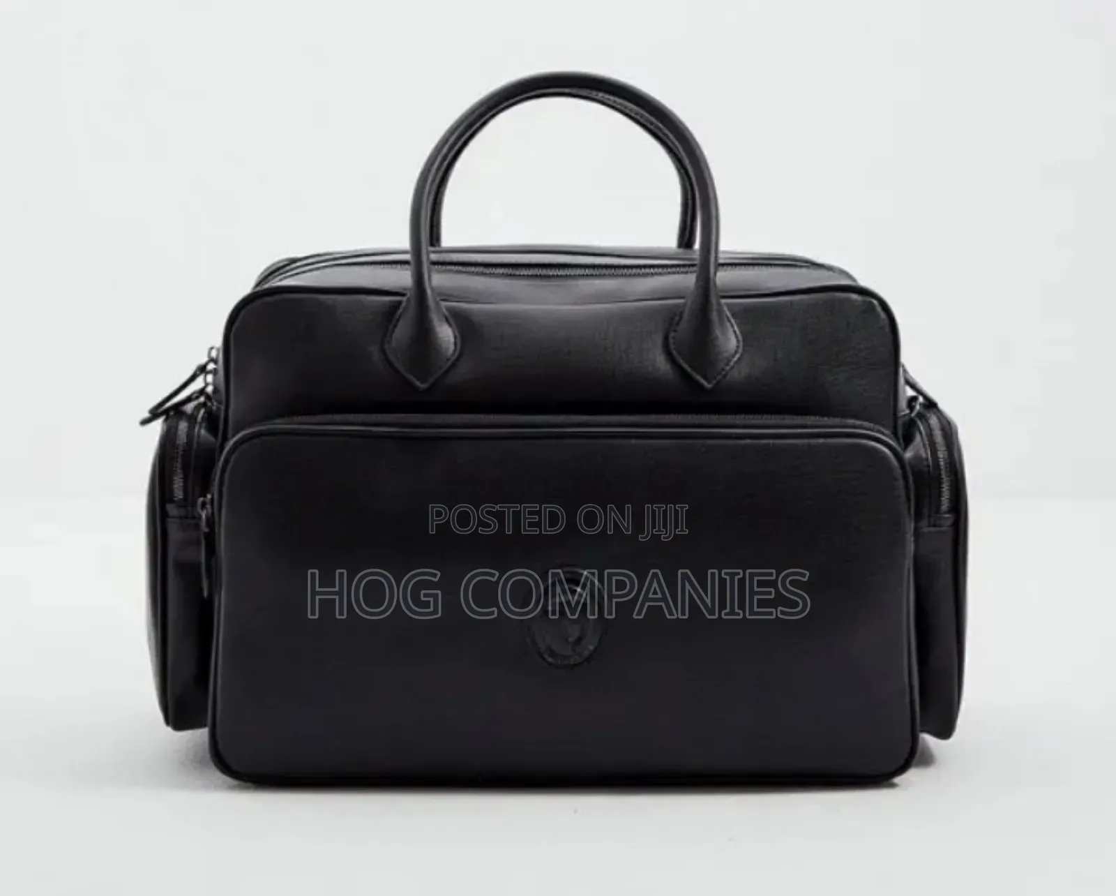 Black Leather Briefcase Bag