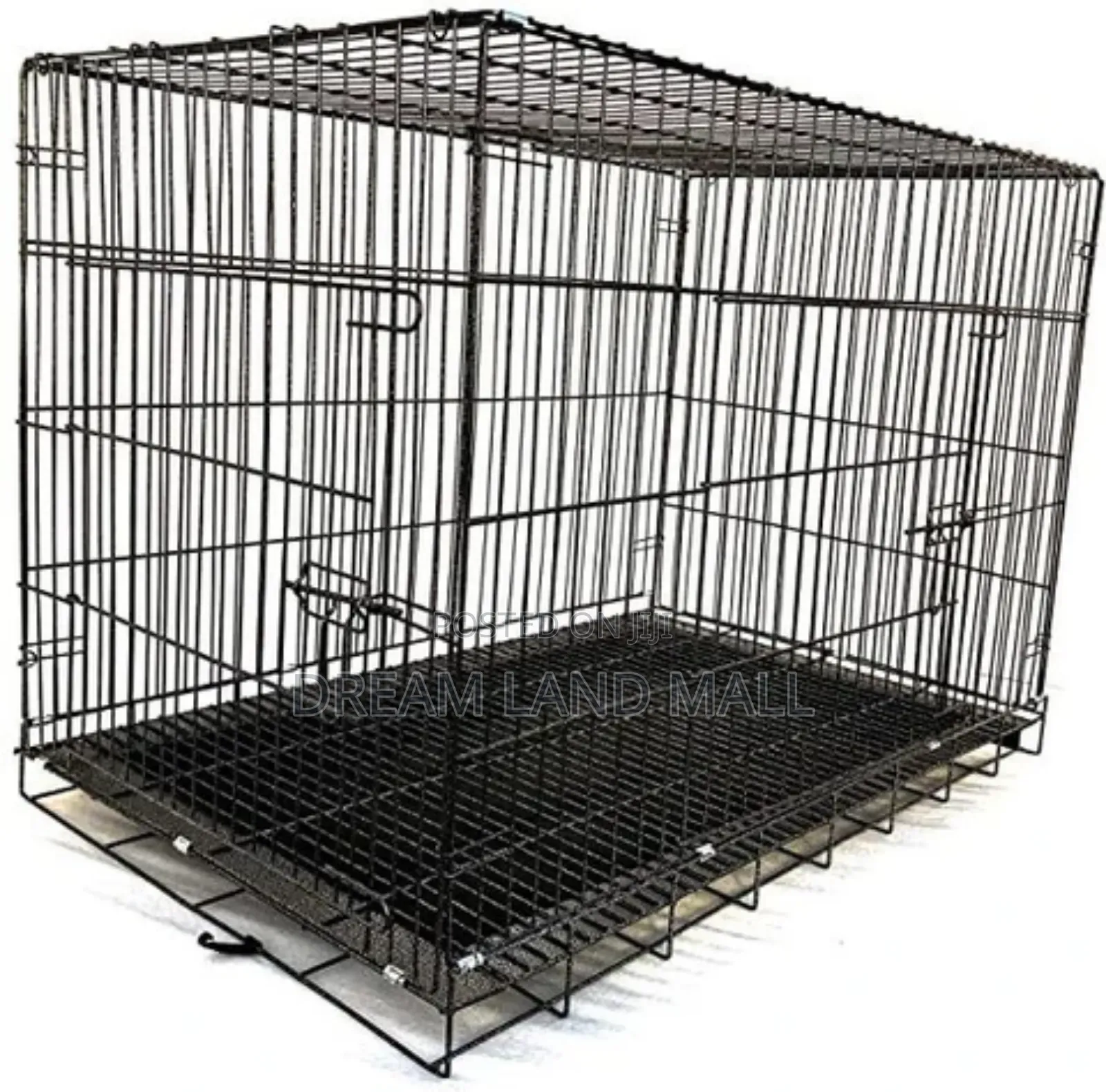 36 Inches Xx Large Metallic Dog Cage 92x58x56 Cm