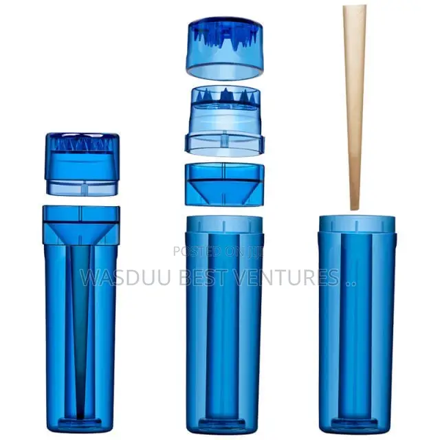 Plastic Joint Roller Maker With Cone Holder 4 Layer Tobacco Grinder