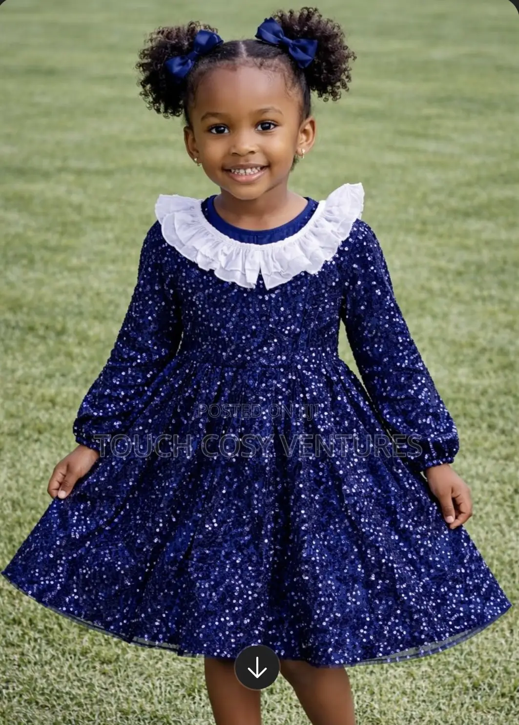 Midnight Sparkle Velvet Dress