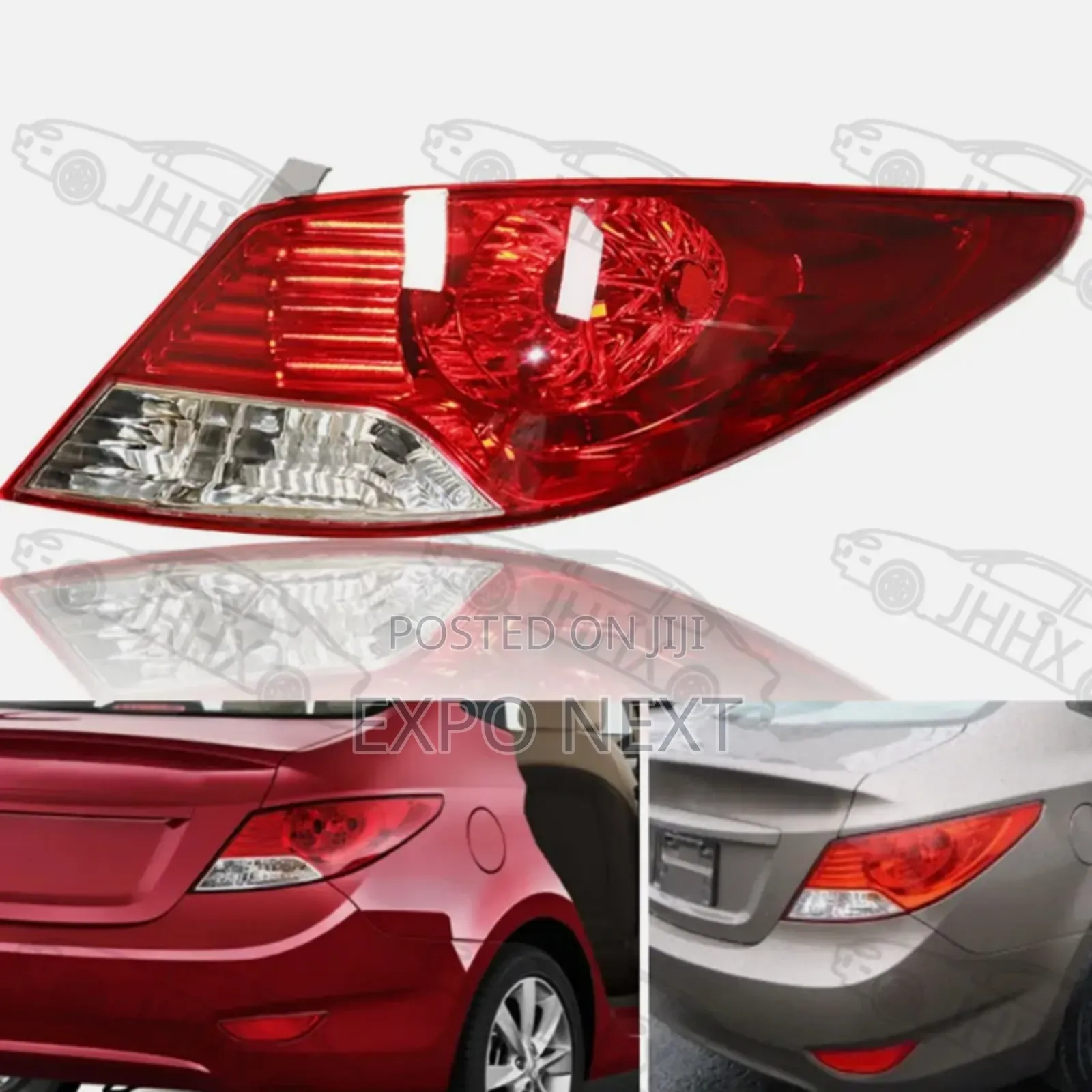 Hyundai Accent Tail Light 2011-2014 Pair