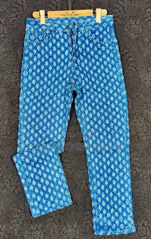 High Quality Chrome Heart Drew Baggy Jeans Available