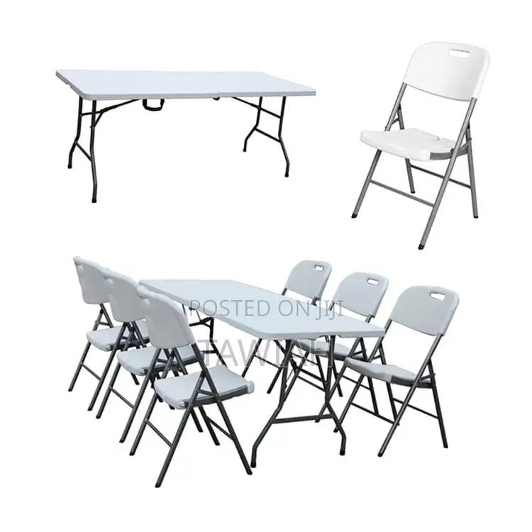 Plastic Folding Table With 6 Chairs