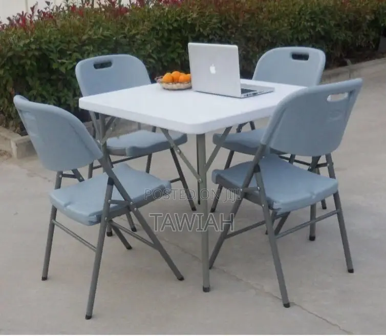 4 Seater Foldable Table and 4 Chairs