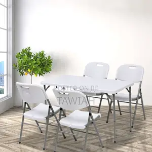 4 Seater Foldable Table and 4 Chairs