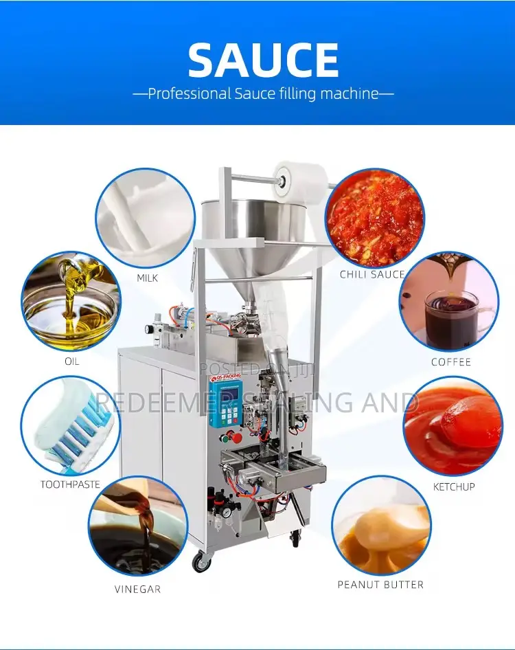 Automatic Paste Sachet Packaging Machine