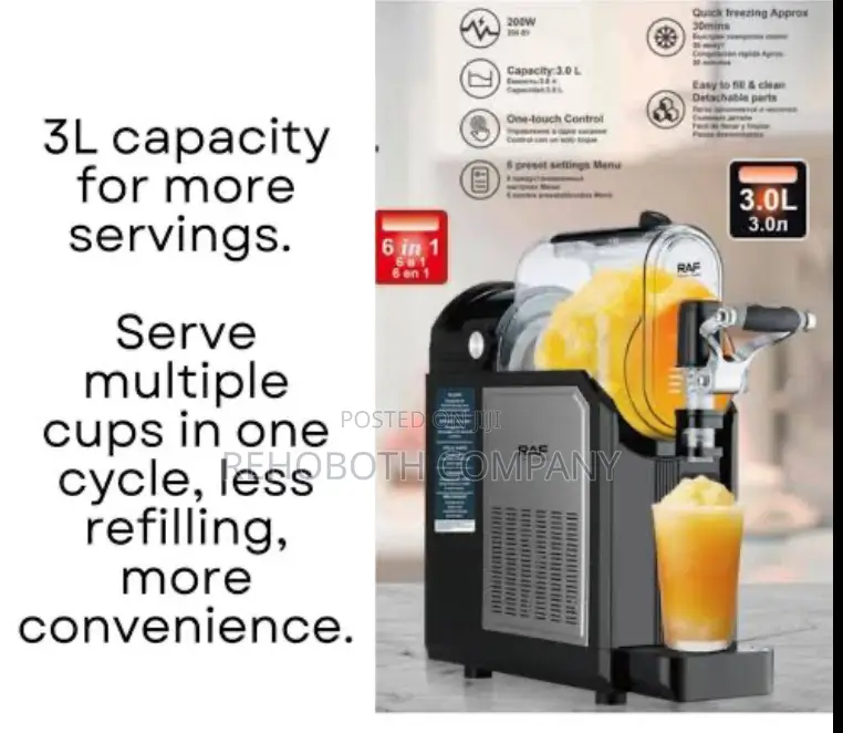 Raf R.78001 Electric Slushy Maker Machine For Home Slushie Machine