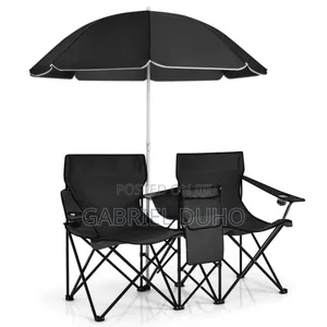 2 In 1 Foldable Picnic Chair With Umbrella