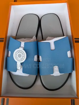 Men’S Genuine Leather Hermes Slippers “9 Color Types”