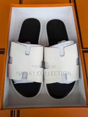 Men’S Genuine Leather Hermes Slippers “9 Color Types”