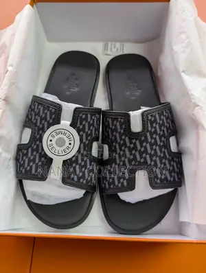 Men’S Genuine Leather Hermes Slippers “9 Color Types”