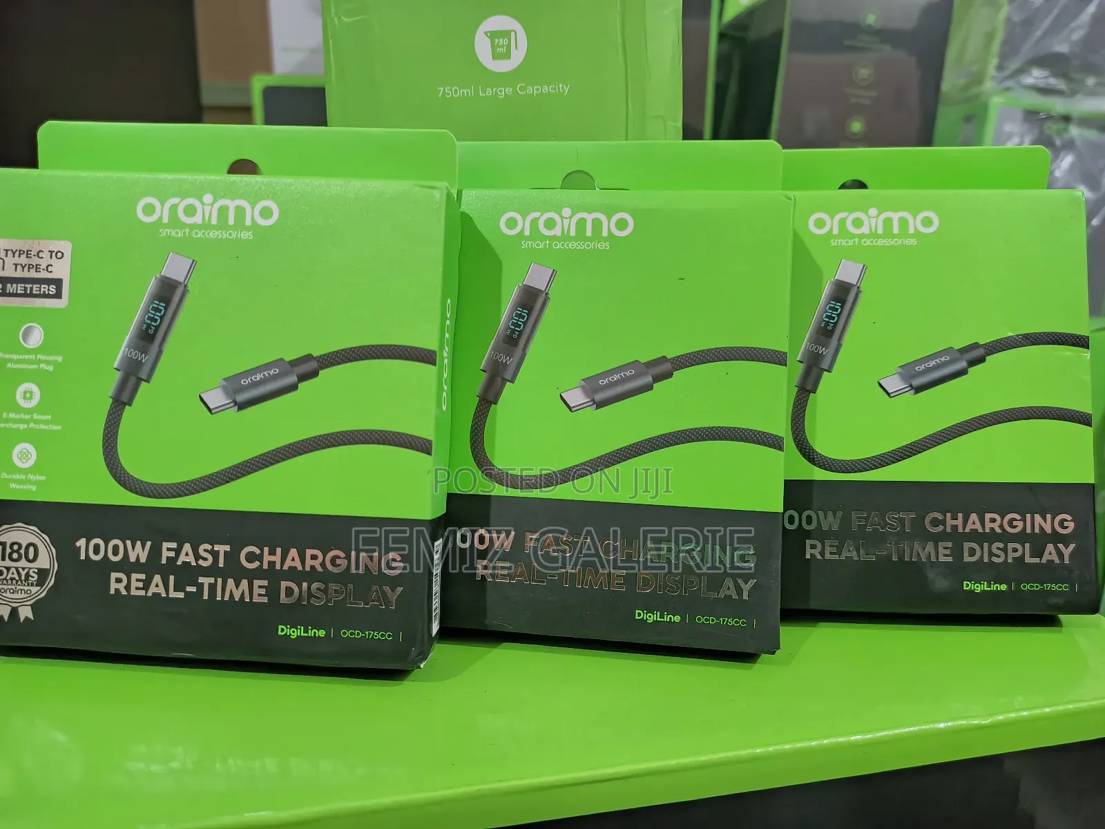 Oraimo Digiline 100w Type-C to Type-C Data Cable
