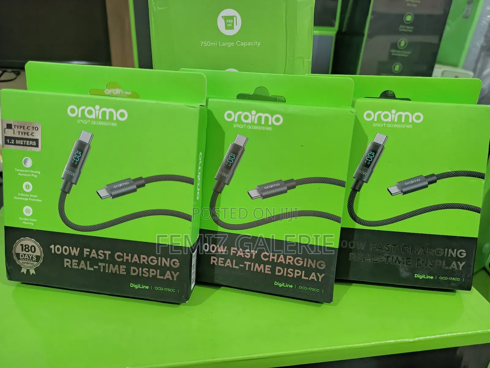 Oraimo Digiline 100w Type-C to Type-C Data Cable