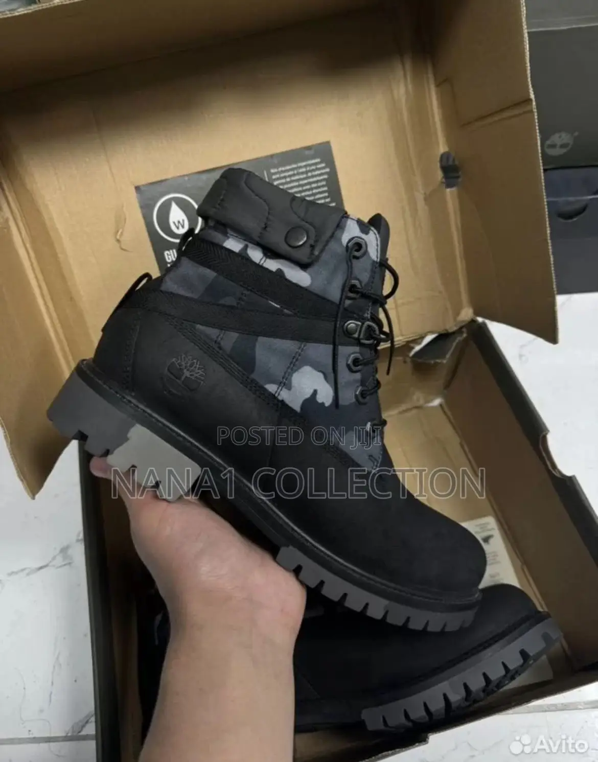 Timberland Heritage Ek + 6 Inch Waterproof Wide-fit Boot “Black”