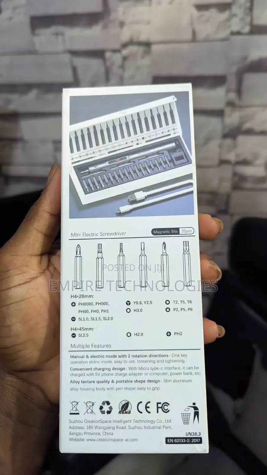 Portable Rrechargeable Eletric Screwdriver