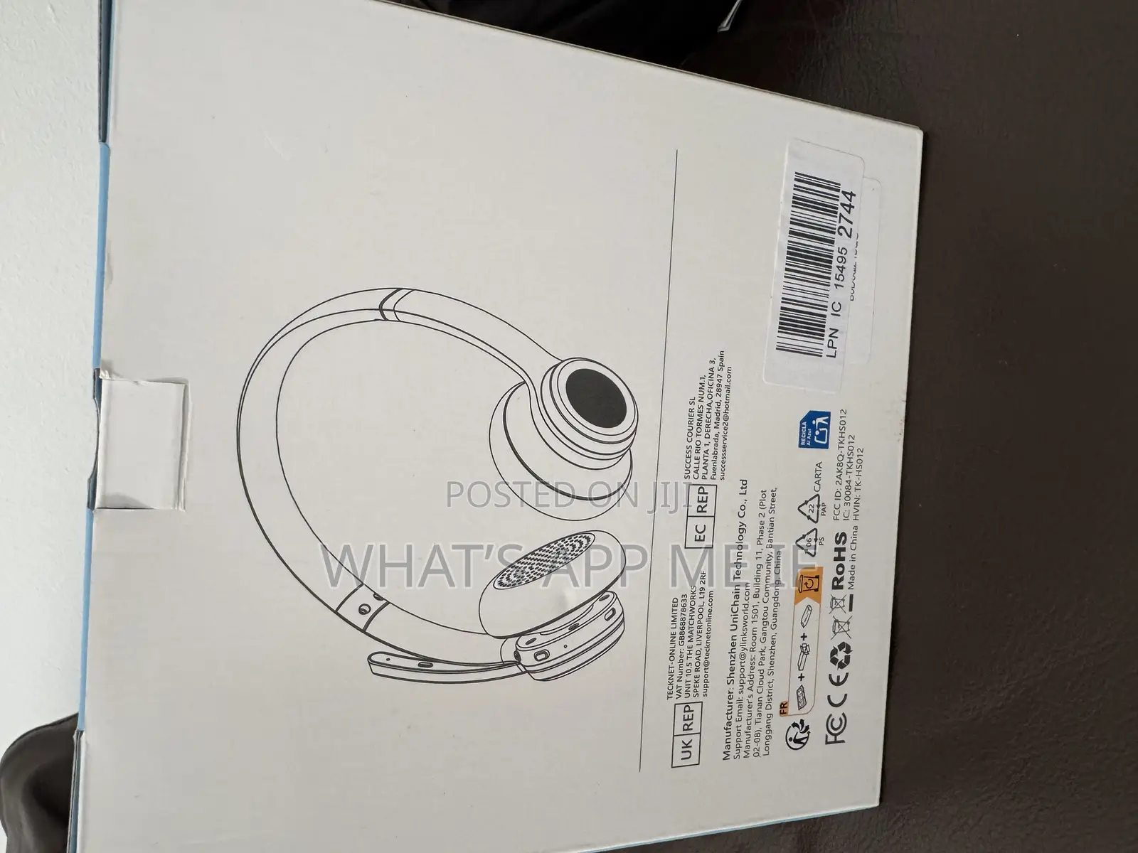 Tecknet Bluetooth Headset Wireless Microphone Noise Canceling, 50h