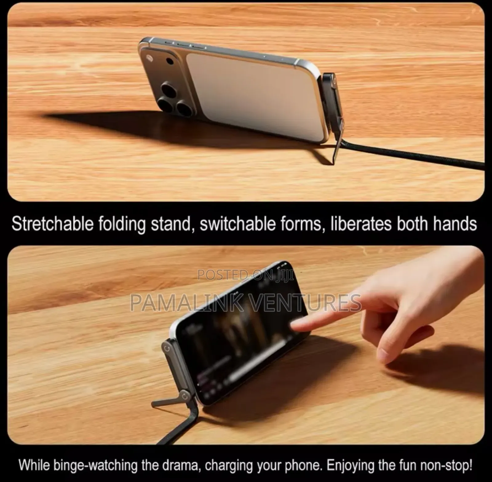 2-In1 240w Fast Charging Foldable Bracket Data Cable