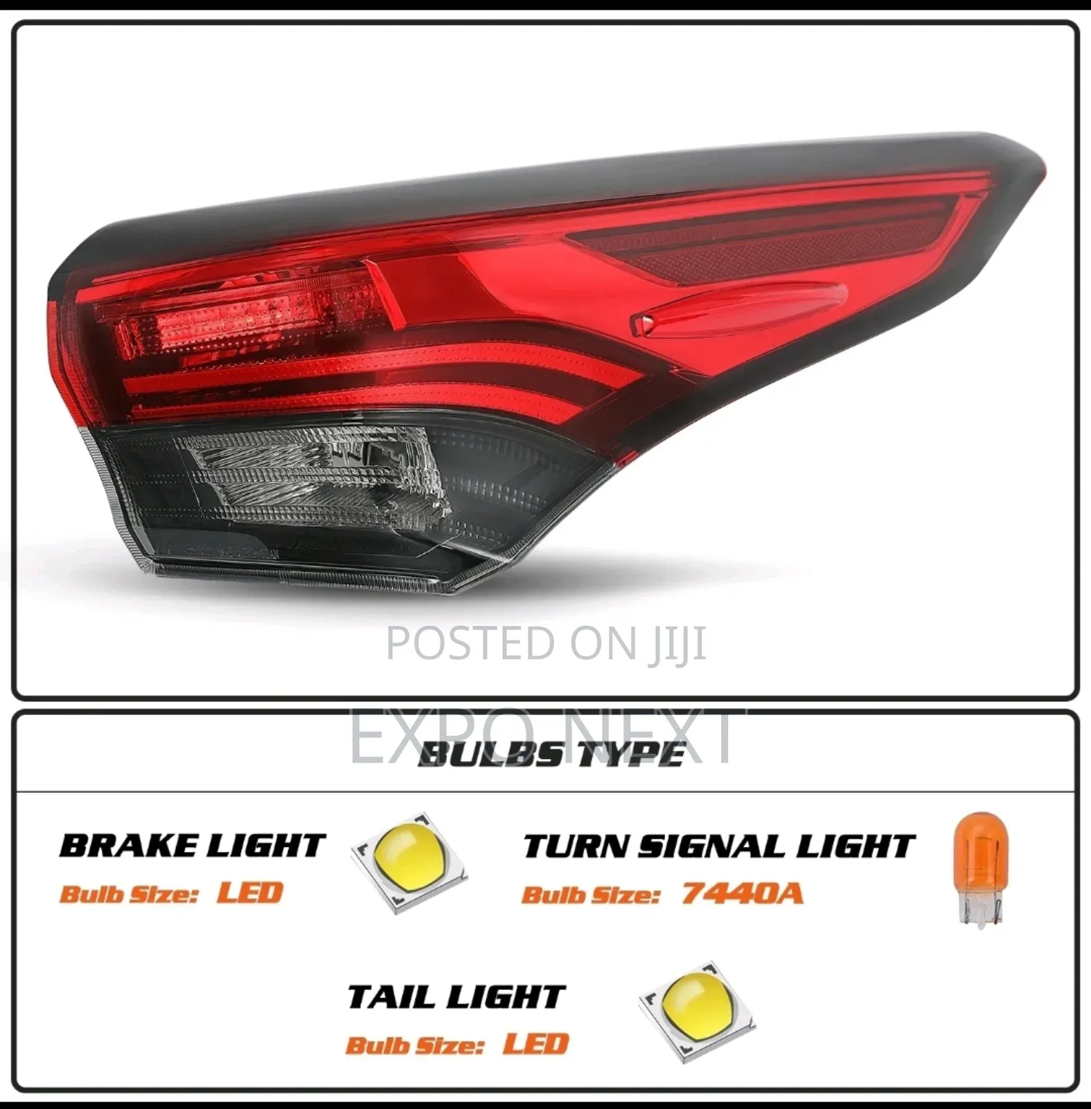 2020-2022 Toyota Highlander Outer Lamp Taillight Right Side