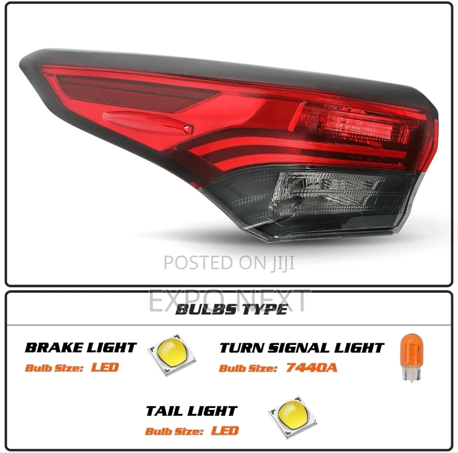 2020-2022 Toyota Highlander Outer Lamp Taillight Left Side