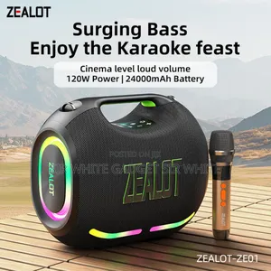 Zealot Ze01 120w Portable Wireless Speaker With 3d Surround Sound